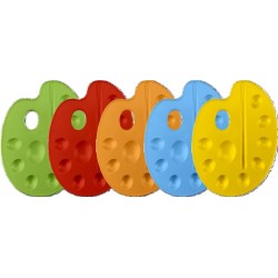 BRONS RESİM PALETİ BÜYÜK RENKLİ