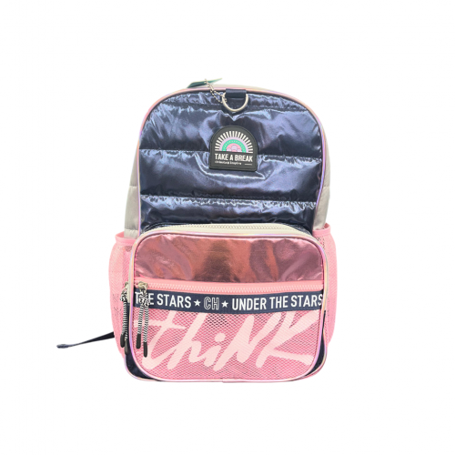 CHIMOLA BLUE SILVER LIGHT PINK 17" SIRT ÇANTASI (EMM-17)